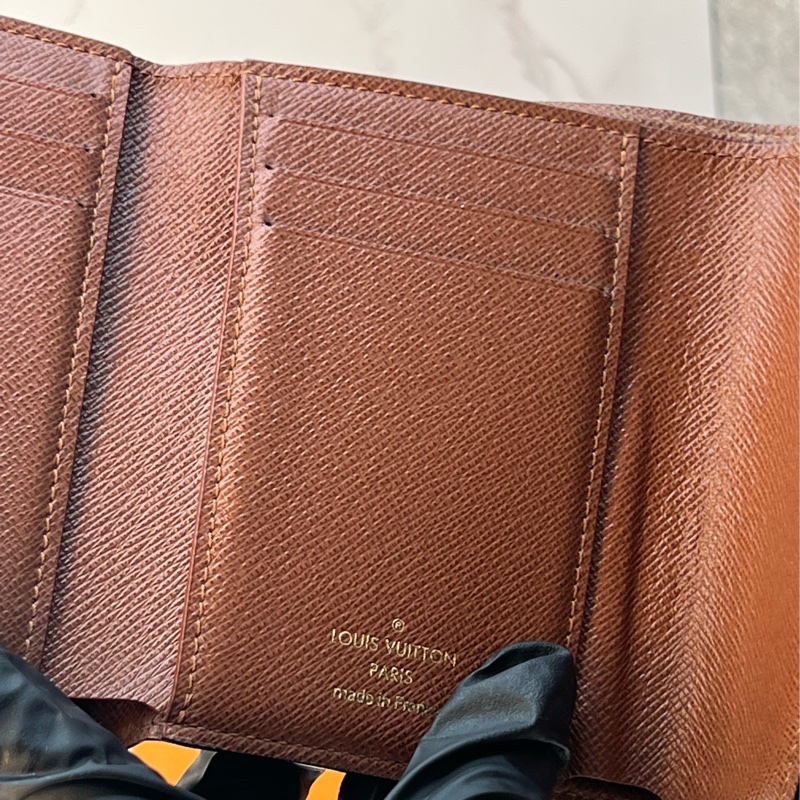 香緹國際精品 592 LV 老花三折短夾-8