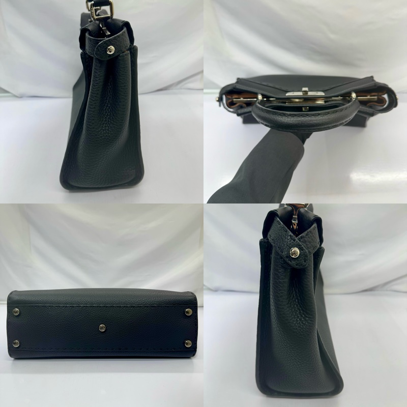 芬迪 FENDI PEEKABOO 牛皮手提包（無背帶）8BN290-3