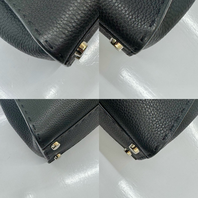 芬迪 FENDI PEEKABOO 牛皮手提包（無背帶）8BN290-4