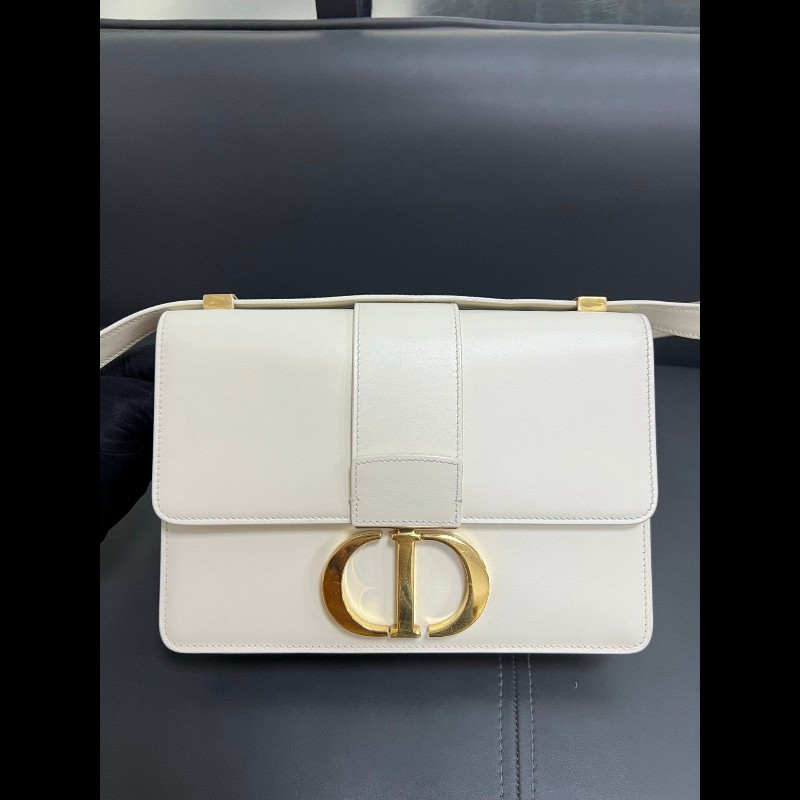 Dior montaigne 30 medium 
蒙田30 白色金扣全皮-5