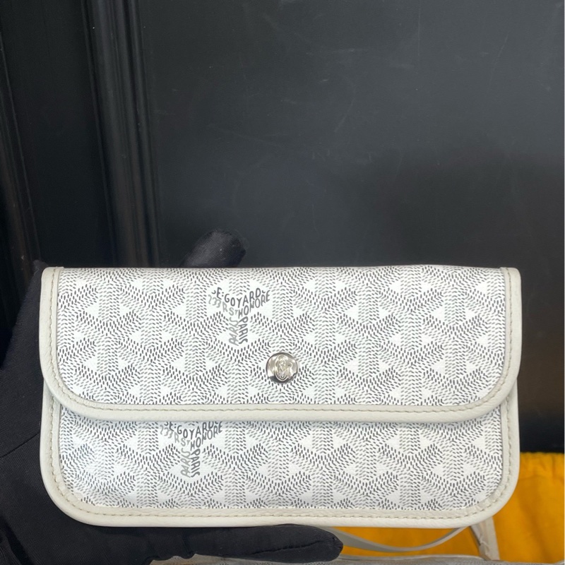 全新✨戈雅 托特白色 25編碼 白色老花托特包-6
