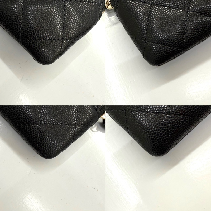 香奈兒 CHANEL 荔枝皮拉鍊皮夾 RFID AP2061-4