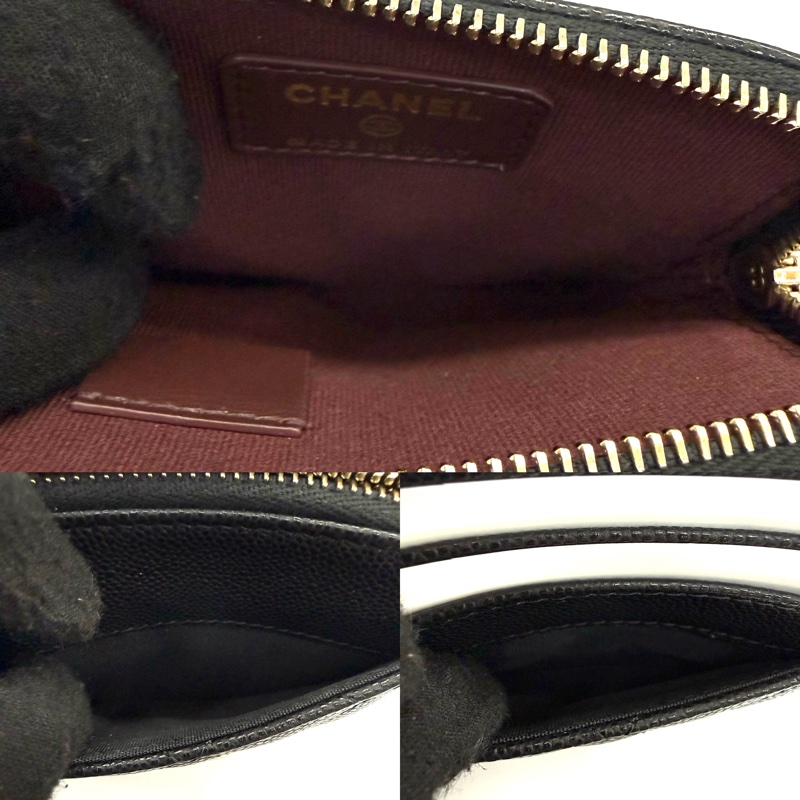 香奈兒 CHANEL 荔枝皮拉鍊皮夾 RFID AP2061-5