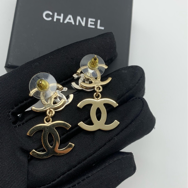 Chanel/香奈兒 立體3雙c耳環 水光雙c＋水晶鑽雙c＋米珠雙c，-3