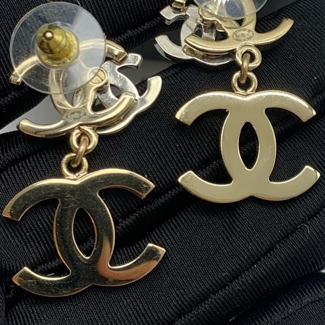 Chanel/香奈兒 立體3雙c耳環 水光雙c＋水晶鑽雙c＋米珠雙c，-5