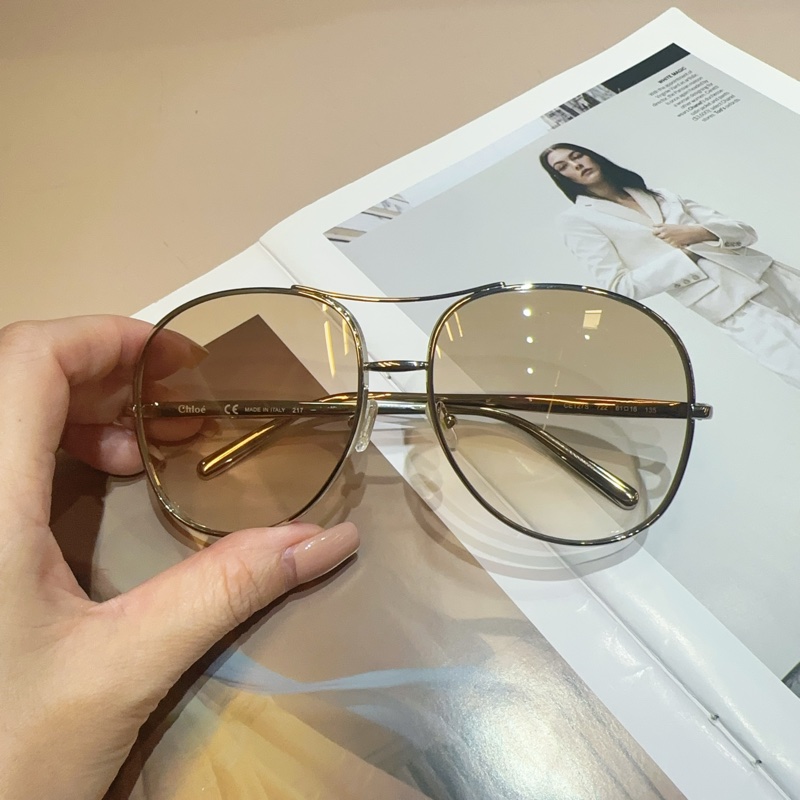 Chloe 金框漸層鏡面太陽眼鏡-1