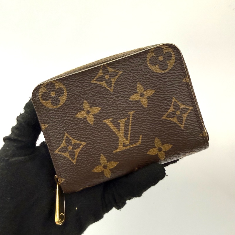 路易威登 LOUIS VUITTON 老花拉鍊零錢卡片夾 RFID M60067-0