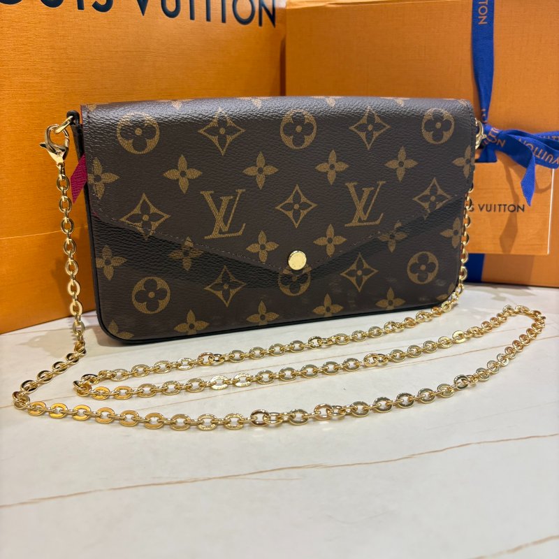 *SHIHNA名牌精品* LV M81896 Félicie Pochette 老花三合一鏈包-0
