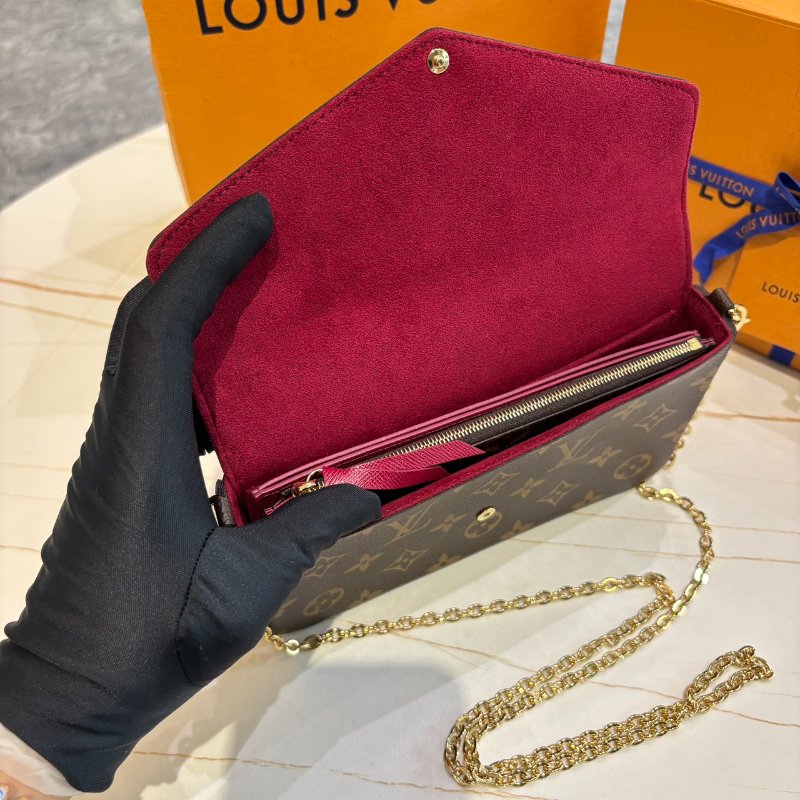 *SHIHNA名牌精品* LV M81896 Félicie Pochette 老花三合一鏈包-2