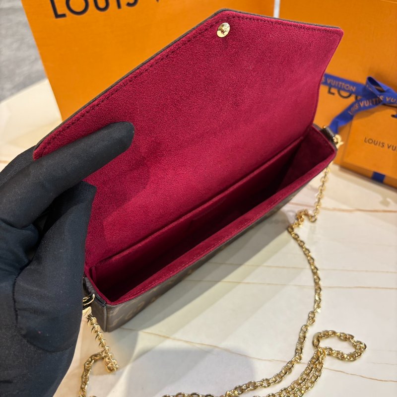 *SHIHNA名牌精品* LV M81896 Félicie Pochette 老花三合一鏈包-3
