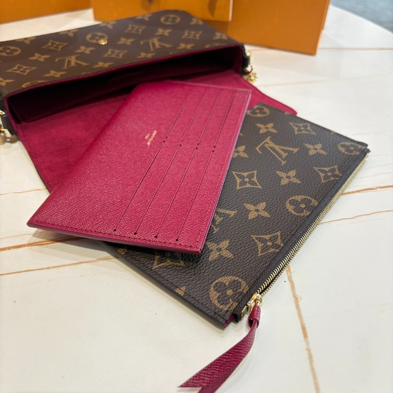 *SHIHNA名牌精品* LV M81896 Félicie Pochette 老花三合一鏈包-4