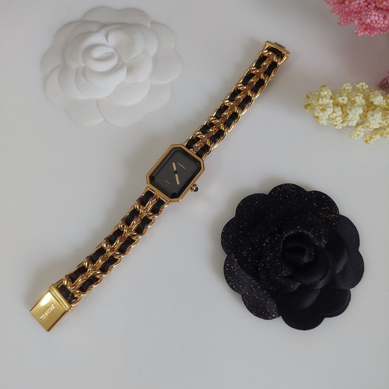 CHANEL H0001 L尺寸🎀現品實拍🎀香奈兒首映系列premiere 手錶~二手（整體約9成新）-13