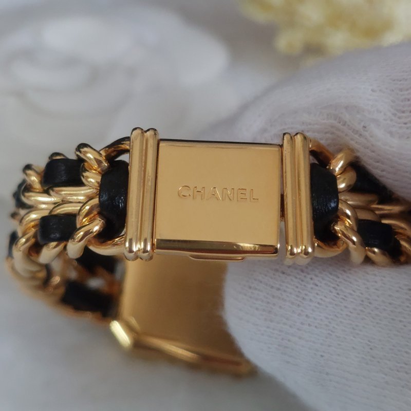 CHANEL H0001 L尺寸🎀現品實拍🎀香奈兒首映系列premiere 手錶~二手（整體約9成新）-31