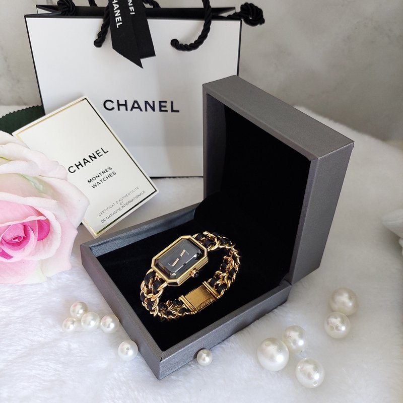 CHANEL H0001 L尺寸🎀現品實拍🎀香奈兒首映系列premiere 手錶~二手（整體約9成新）-56
