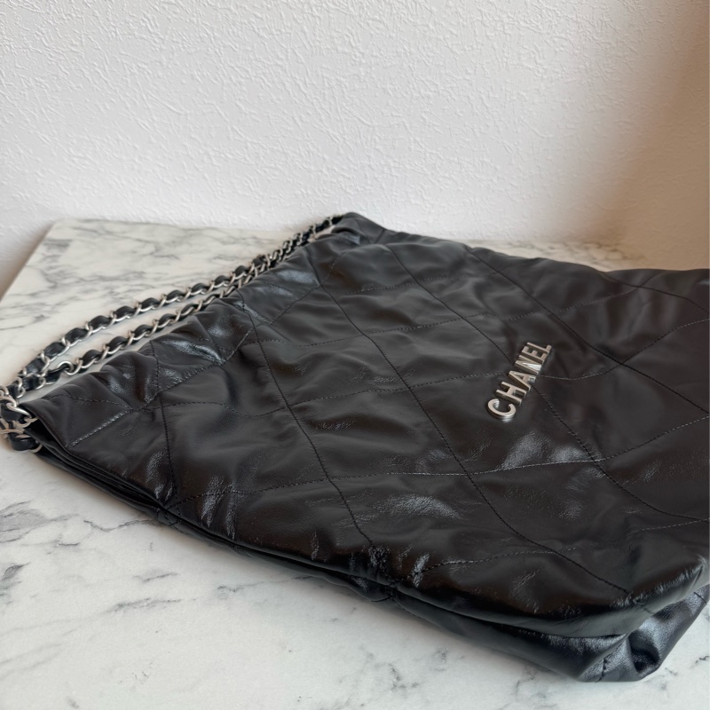 Chanel 黑色銀字22bag 中號❤️‍🔥❤️‍🔥超美-3