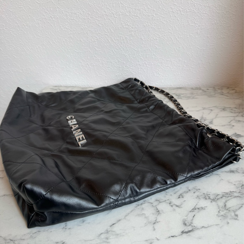 Chanel 黑色銀字22bag 中號❤️‍🔥❤️‍🔥超美-4