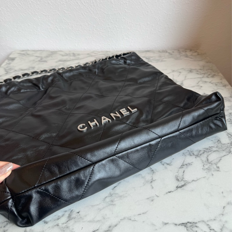 Chanel 黑色銀字22bag 中號❤️‍🔥❤️‍🔥超美-7