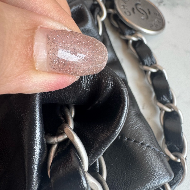 Chanel 黑色銀字22bag 中號❤️‍🔥❤️‍🔥超美-10