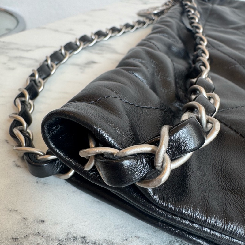Chanel 黑色銀字22bag 中號❤️‍🔥❤️‍🔥超美-12