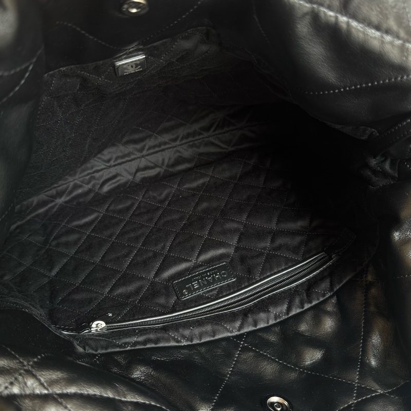 Chanel 黑色銀字22bag 中號❤️‍🔥❤️‍🔥超美-15
