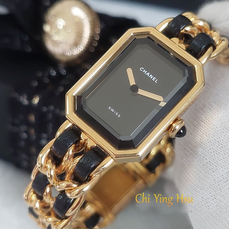 CHANEL H0001 L尺寸🌈現品實拍🌈香奈兒首映系列premiere 手錶~二手（整體約9成新）-3