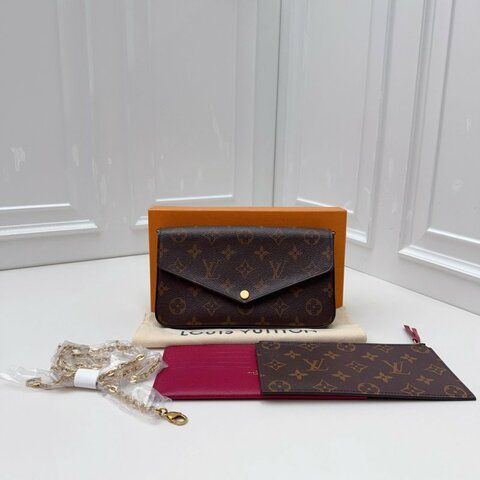 全新品 路易威登/Louis Vuitton 老花芯片款三合一