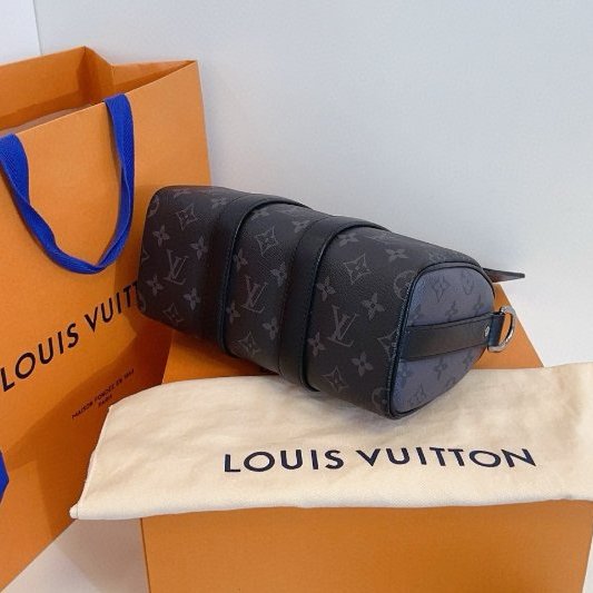 閒置新 路易威登/Louis Vuitton 黑武士老花 Keepall25 芯片款-9