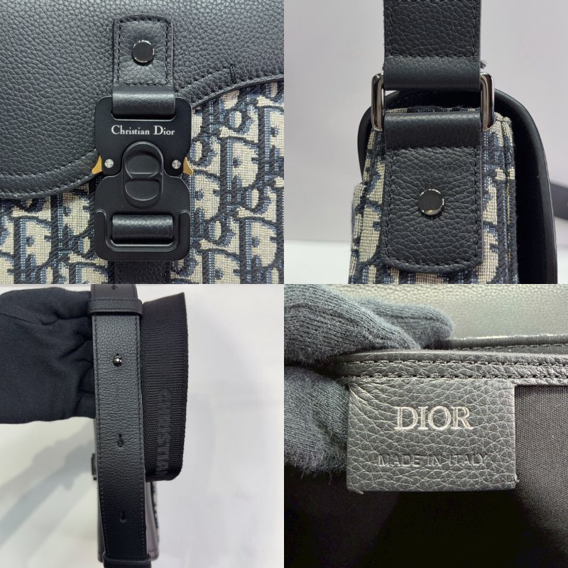 DIOR Saddle小型翻蓋郵差包-6