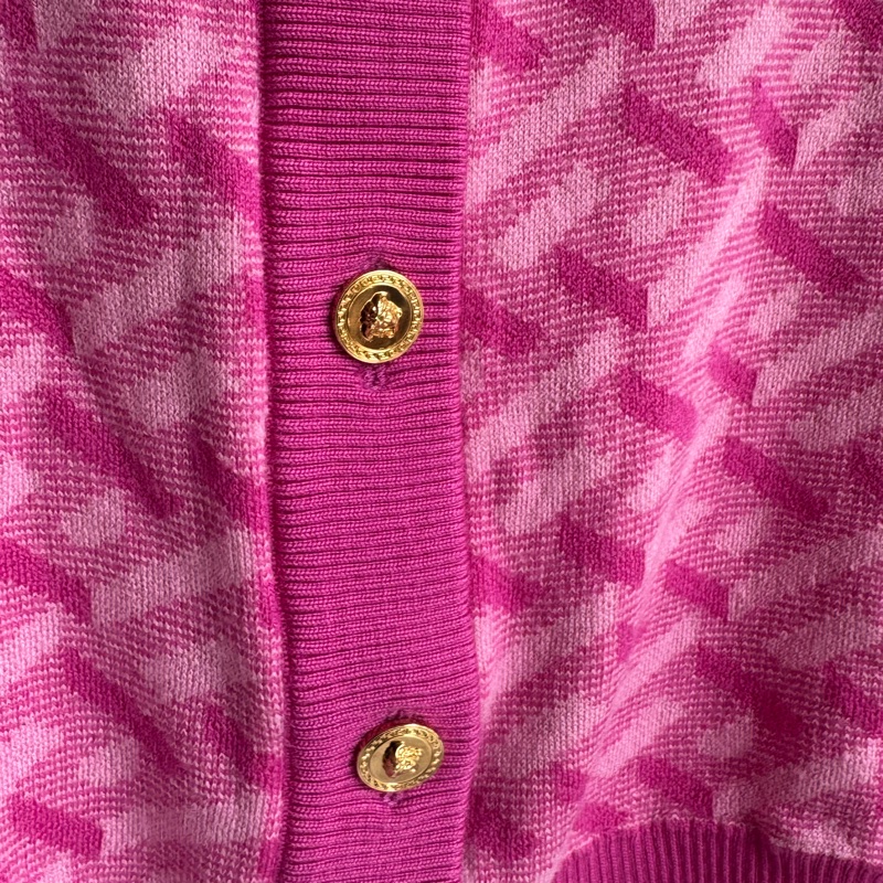 Versace 粉色針織兔子圖案上衣❤️‍🔥38號-3