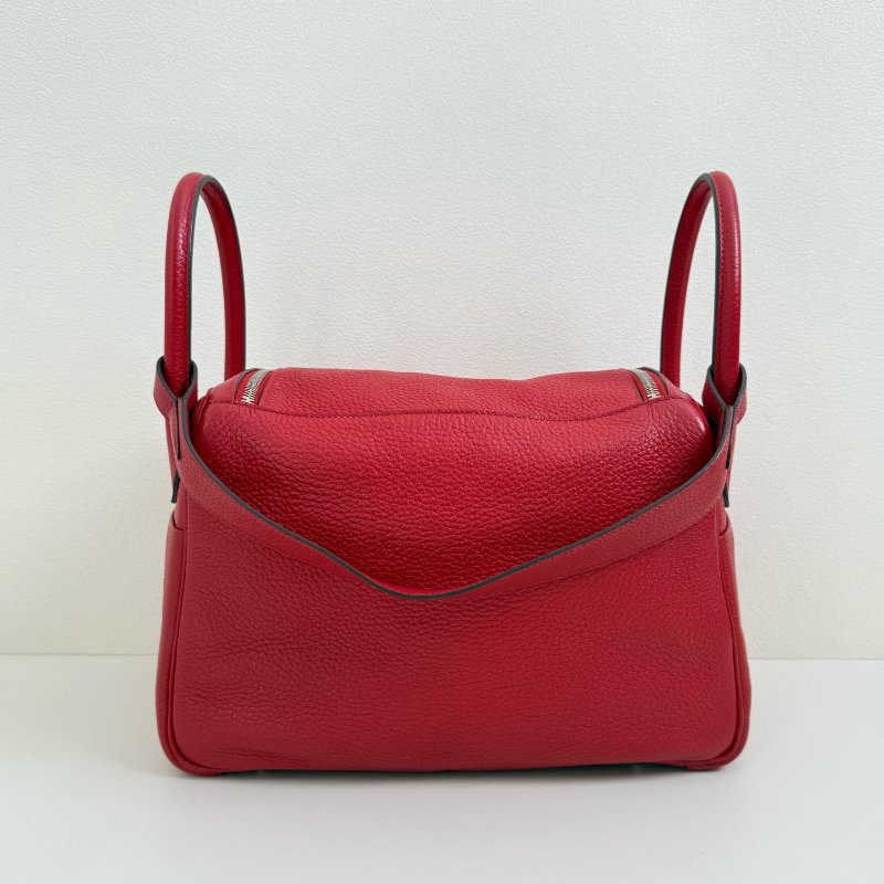 Hermes/愛馬仕 Lindy30 紅色肩背包-1