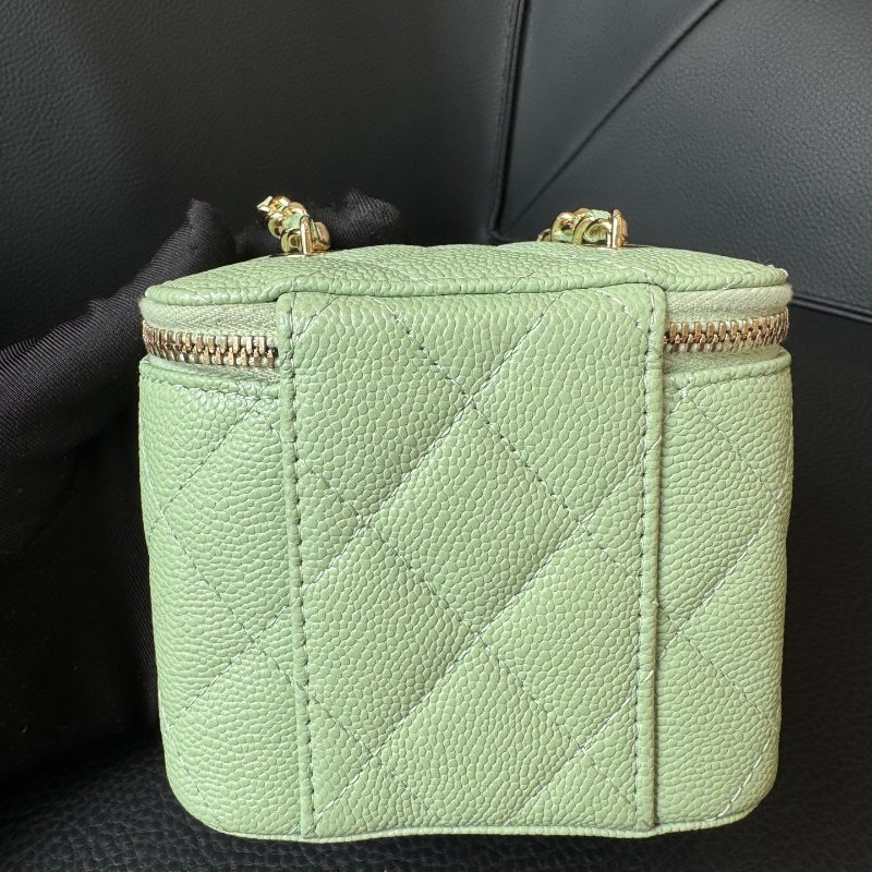 近新品 香奈兒/Chanel綠色盒子迷你包 芯片款-1