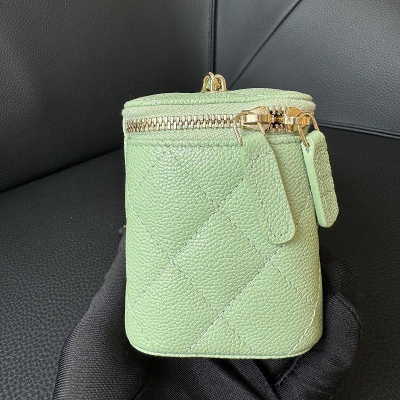近新品 香奈兒/Chanel綠色盒子迷你包 芯片款-2