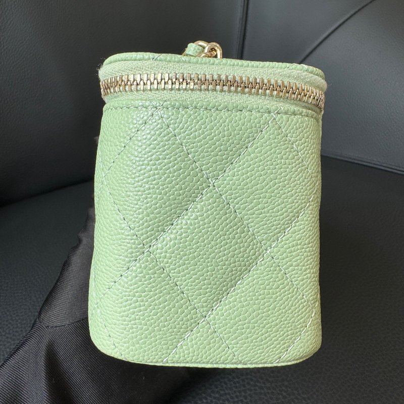 近新品 香奈兒/Chanel綠色盒子迷你包 芯片款-3