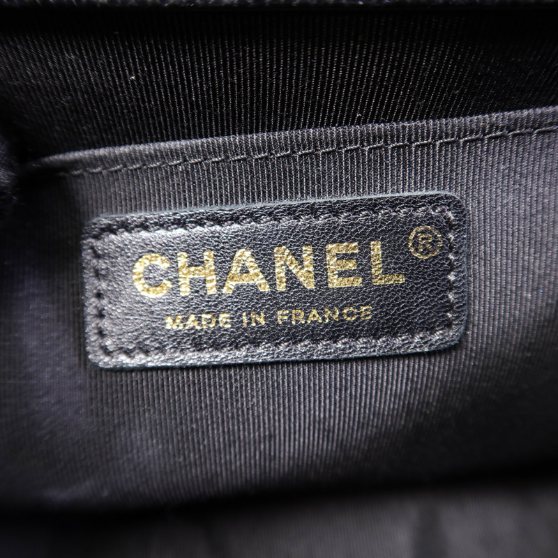 CHANEL 牛皮皮革Boy 25鏈帶肩背袋-5