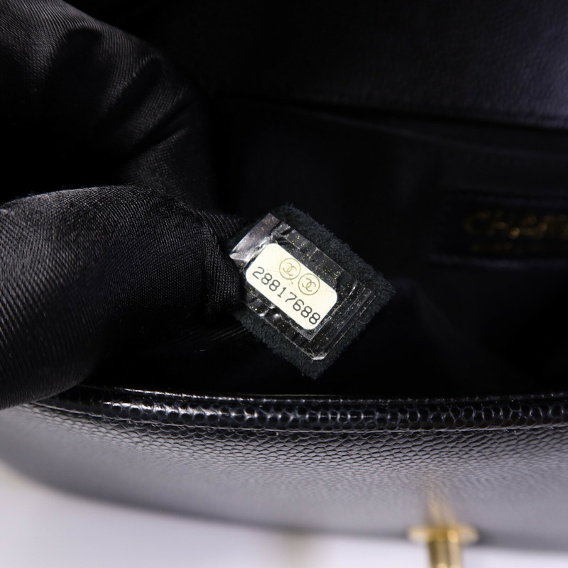 CHANEL 牛皮皮革Boy 25鏈帶肩背袋-7