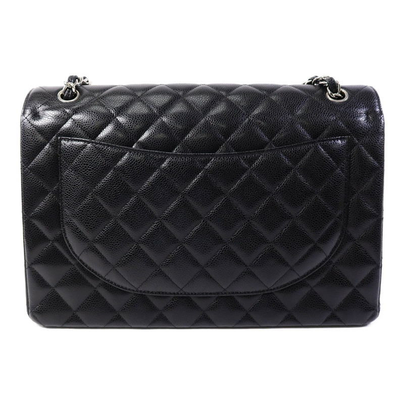 CHANEL 牛皮皮革Maxi Classic鏈帶手挽肩背兩用袋-1