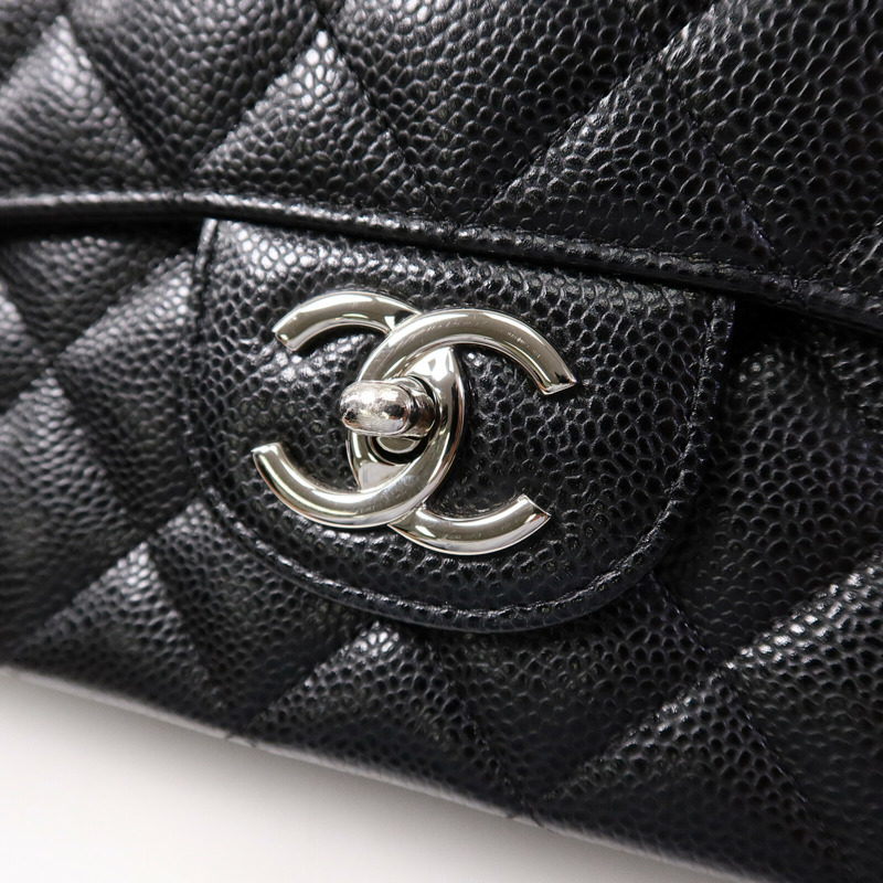 CHANEL 牛皮皮革Maxi Classic鏈帶手挽肩背兩用袋-6