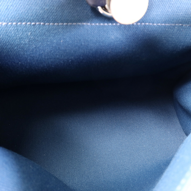 HERMES 帆布Herbag PM手挽肩背兩用袋Ocean Blue/Blue Indi-4