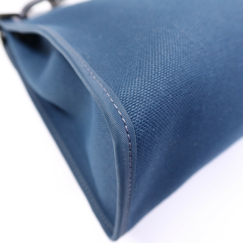HERMES 帆布Herbag PM手挽肩背兩用袋Ocean Blue/Blue Indi-12