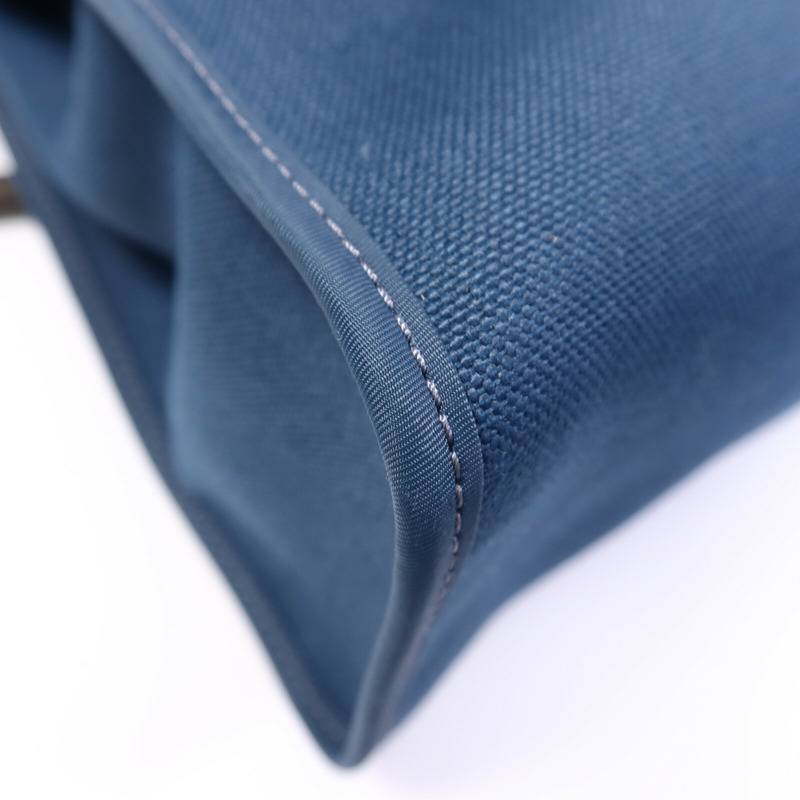 HERMES 帆布Herbag PM手挽肩背兩用袋Ocean Blue/Blue Indi-14