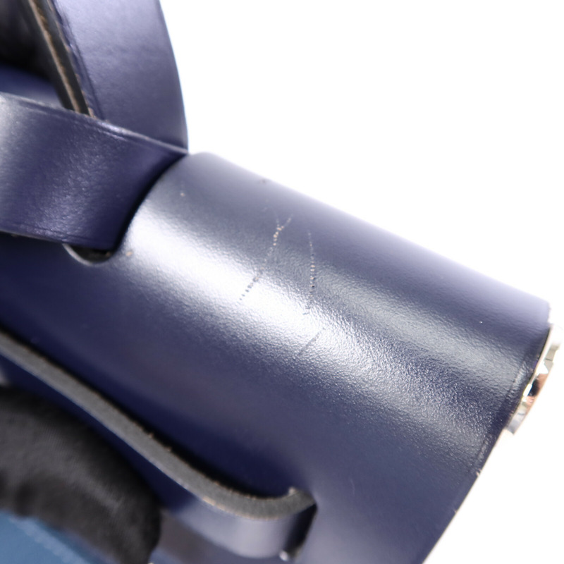HERMES 帆布Herbag PM手挽肩背兩用袋Ocean Blue/Blue Indi-17