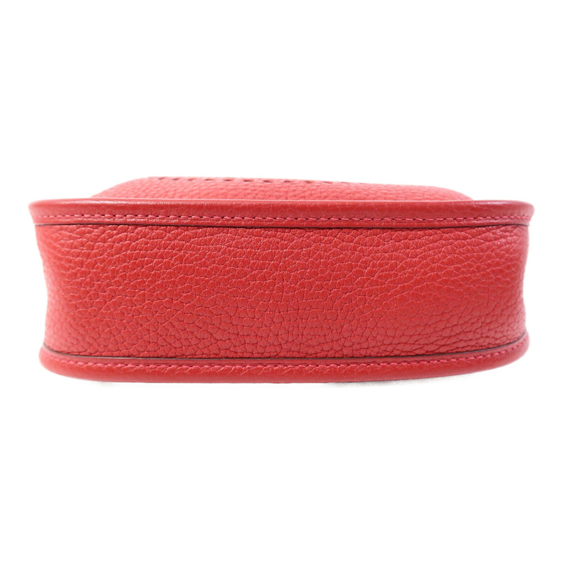 HERMES Clemence皮革Evelyne TPM肩背袋Rouge Vif-3
