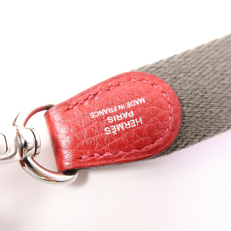 HERMES Clemence皮革Evelyne TPM肩背袋Rouge Vif-5