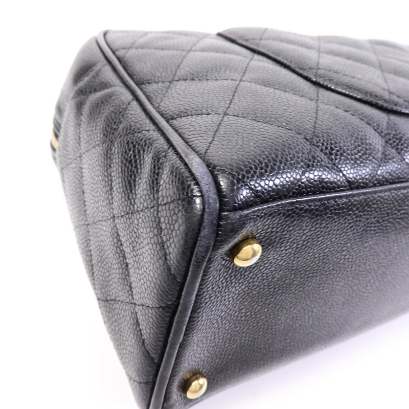 CHANEL 牛皮皮革Vintage HandBag手挽袋-12