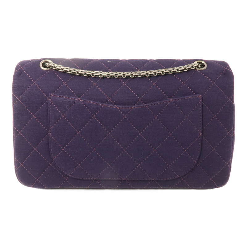 CHANEL 棉布2.55 Maxi鏈帶肩背袋-1