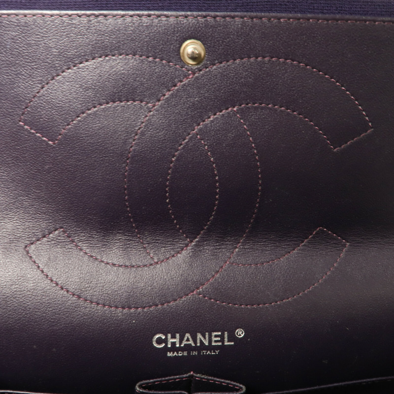 CHANEL 棉布2.55 Maxi鏈帶肩背袋-5