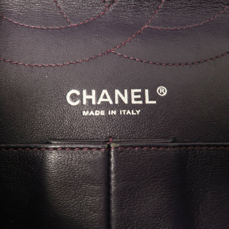 CHANEL 棉布2.55 Maxi鏈帶肩背袋-6