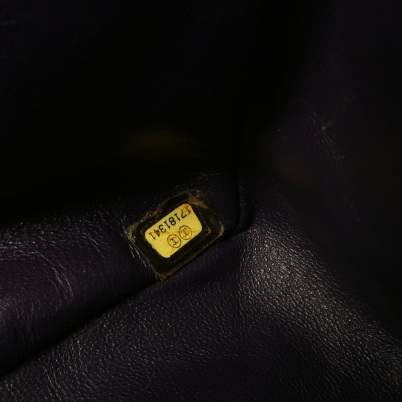 CHANEL 棉布2.55 Maxi鏈帶肩背袋-8