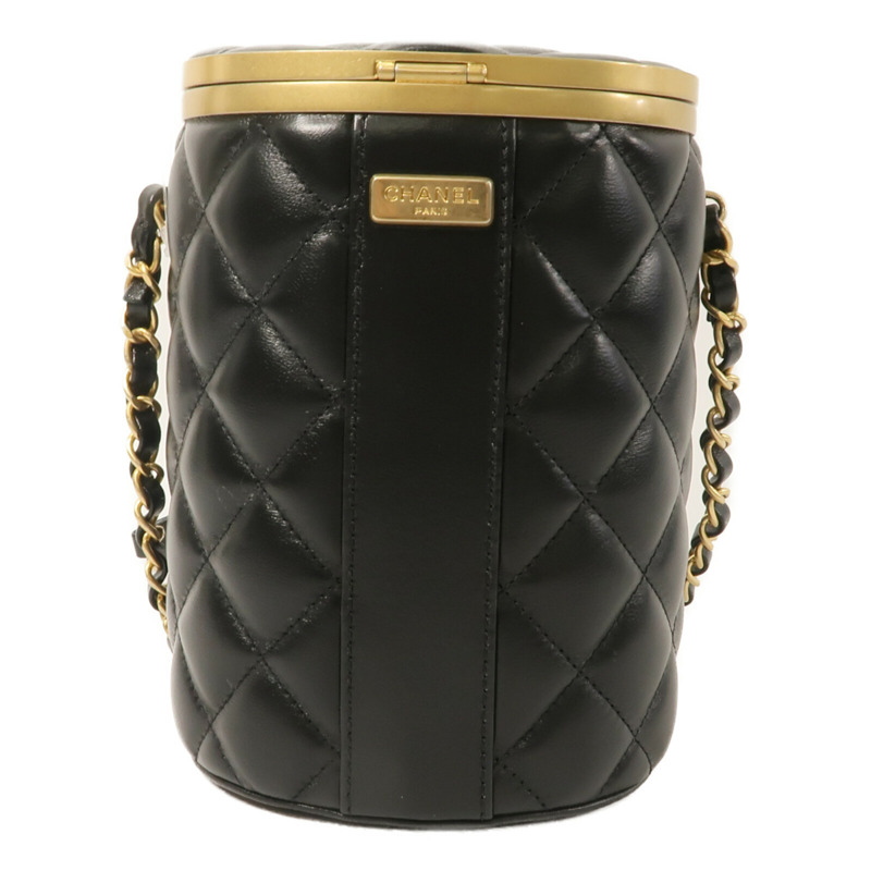 CHANEL 羊皮皮革Vanity Bag鏈帶肩背袋-1