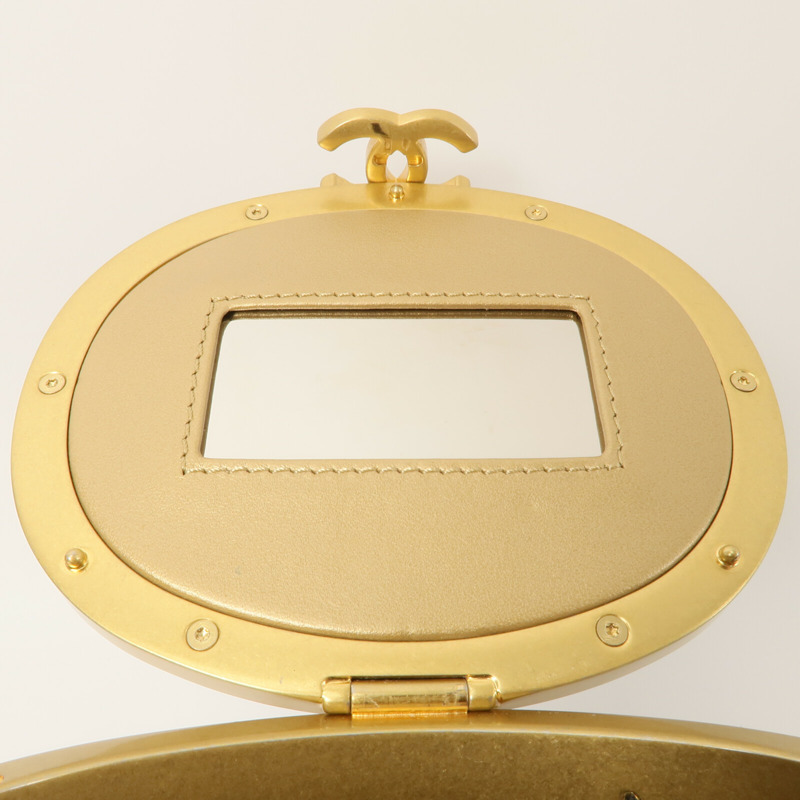 CHANEL 羊皮皮革Vanity Bag鏈帶肩背袋-9